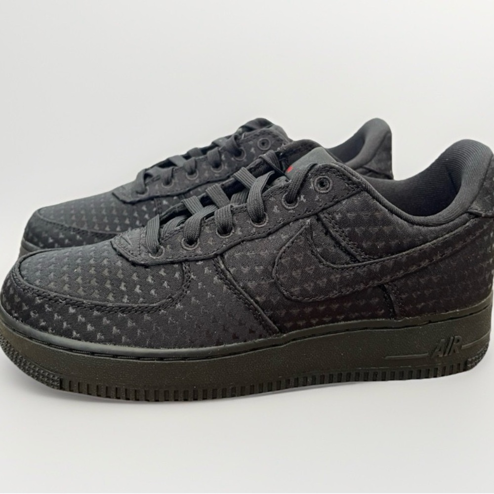 Size 6m / 7.5w - Nike Air Force 1 Low Valentine's Day Triple Black IB6836-001